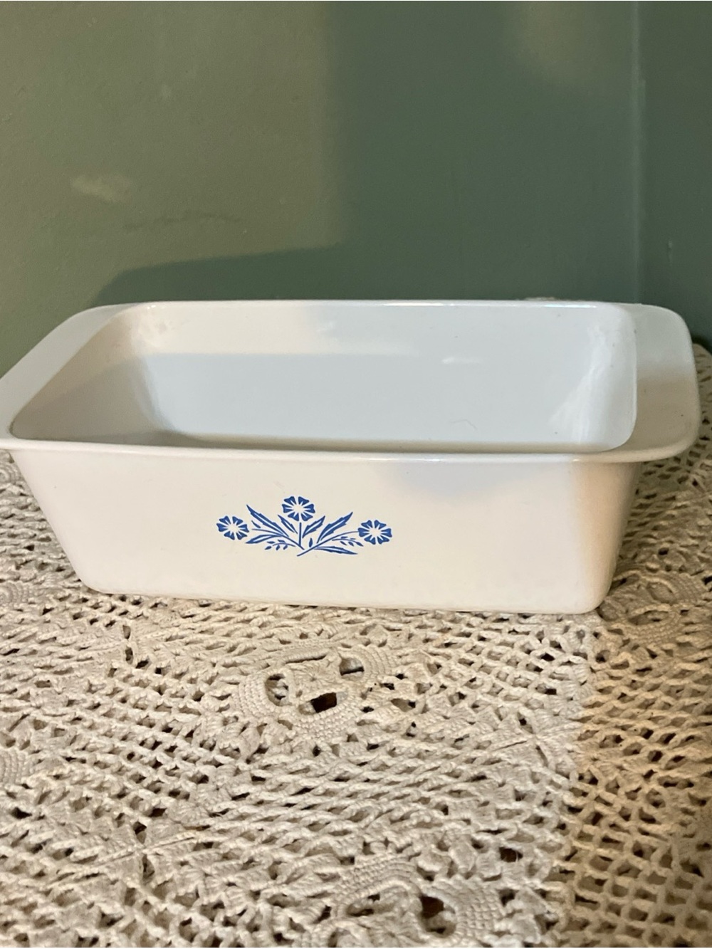 Corning Ware Blue Cornflower Dish Loaf Cake Casserole Bowl Plate P-315 9x5x3 2qt